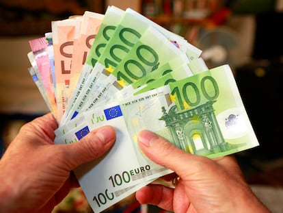 Billetes de euro.