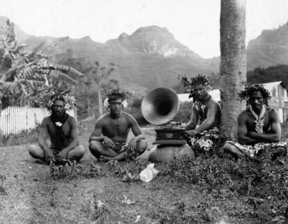 Habitantes de Nuku Hiva, Islas Marquesas. 1907