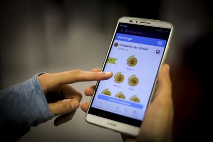 El curs de català a Duolingo.