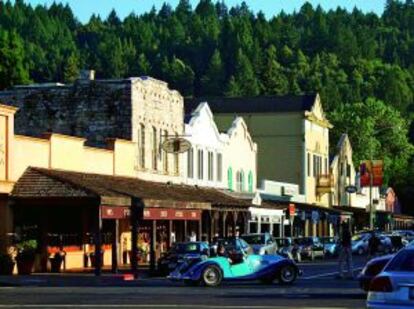 El centro de Callistoga, en California.