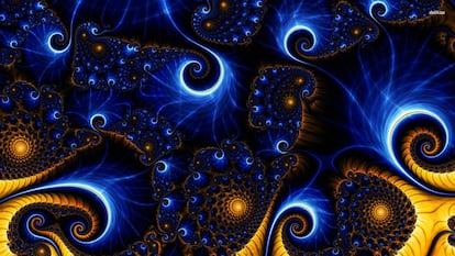 Imagen fractal basada en el conjunto de Mandelbrot.