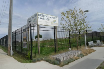 La verja de Detroit Market Garden, en Michigan.