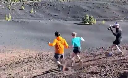 Grabación de un vídeo en una zona restringida de Tenerife para una campaña de Asics.