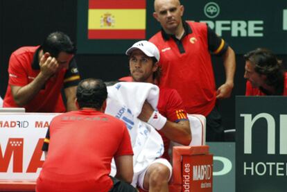 Verdasco, durante el encuentro