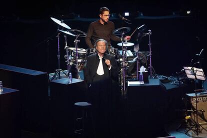 Julio Iglesias, durante un concierto en Ciudad de México, el pasado mes de abril.