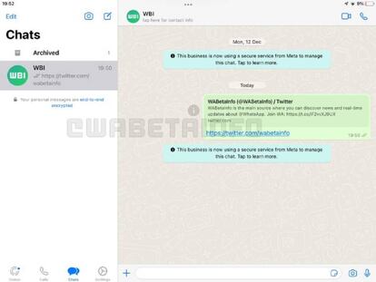 WhatsApp para iPad