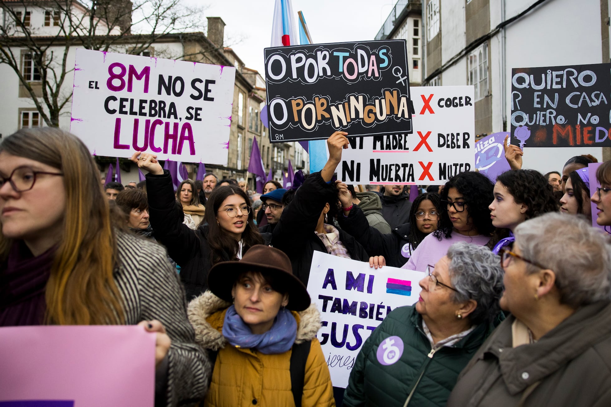 El feminismo resiste al temporal en el 8M y se planta ante la ola ...