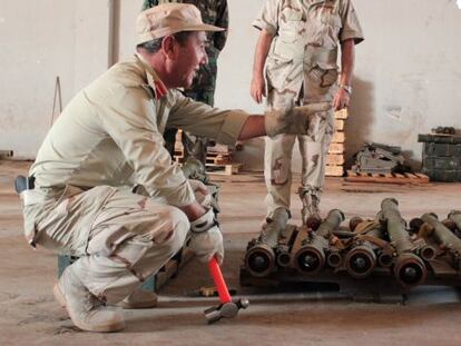 Militares libios neutralizan los sistemas de lanzamiento de 10 misiles SAM-7.