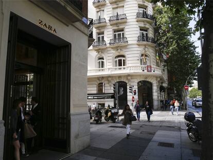 Una tienda de Zara en la calle Serrano de Madrid