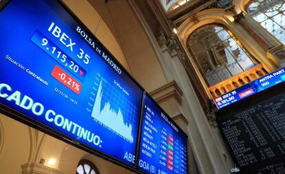 Bolsa de Madrid.