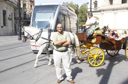 Gustavo Torres, presidente de la Agrupación Andaluza de Rosario, la más antigua de Argentina, formada en 1915, durante una reciente visita a Sevilla.