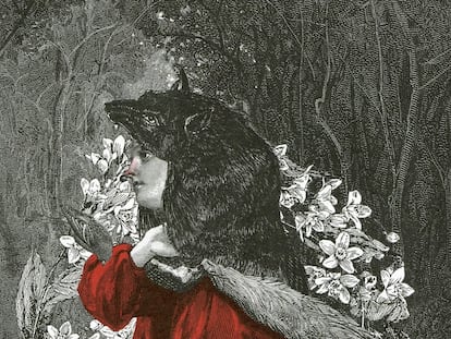 Ilustración para 'La cámara sangrienta', de Angela Carter, colección en la que reescribía 10 cuentos de hadas de Charles Perrault.