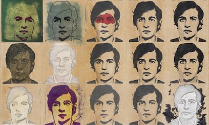 'Puig Antich, 1974', obra del equipo Escapulari-o (Paco Bascuñán y Quique Companys) que se exhibe en el IVAM.