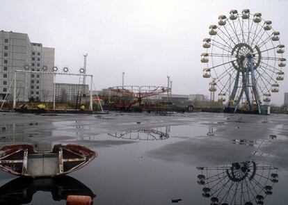 La noria abandonada (y jamás estrenada) de Prípiat es el gran símbolo del desastre de Chernóbil, que en 1986 vació una ciudad entera.