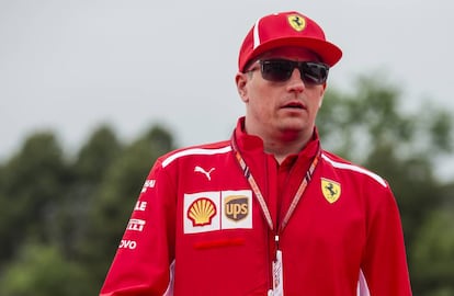 Kimi Raikkonen en el Gran Premio de Cataluña, el 10 de mayo de 2018.