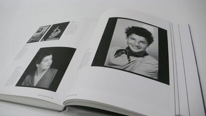 Páginas del libro 'Man Ray Portraits'. A la derecha, se puede ver el retrato de Juliet Man Ray, esposa del artista.