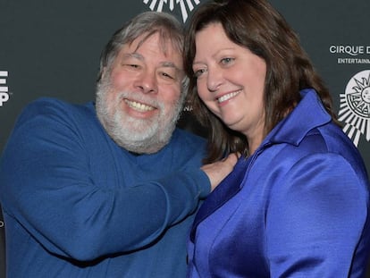 Steve Wozniak y su mujer, Janet Hill, en marzo de 2018