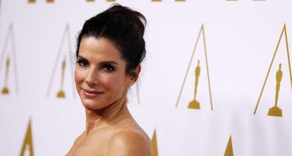 La actriz Sandra Bullock, en la cena de los nominados a los Oscar, el pasado febrero.