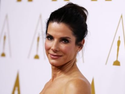 La actriz Sandra Bullock, en la cena de los nominados a los Oscar, el pasado febrero.