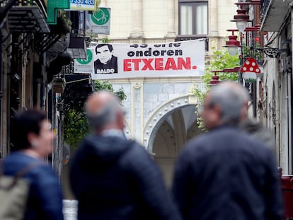 Homenaje al etarra Baldo en Hernani (Gipuzkoa) en julio de 2019. 