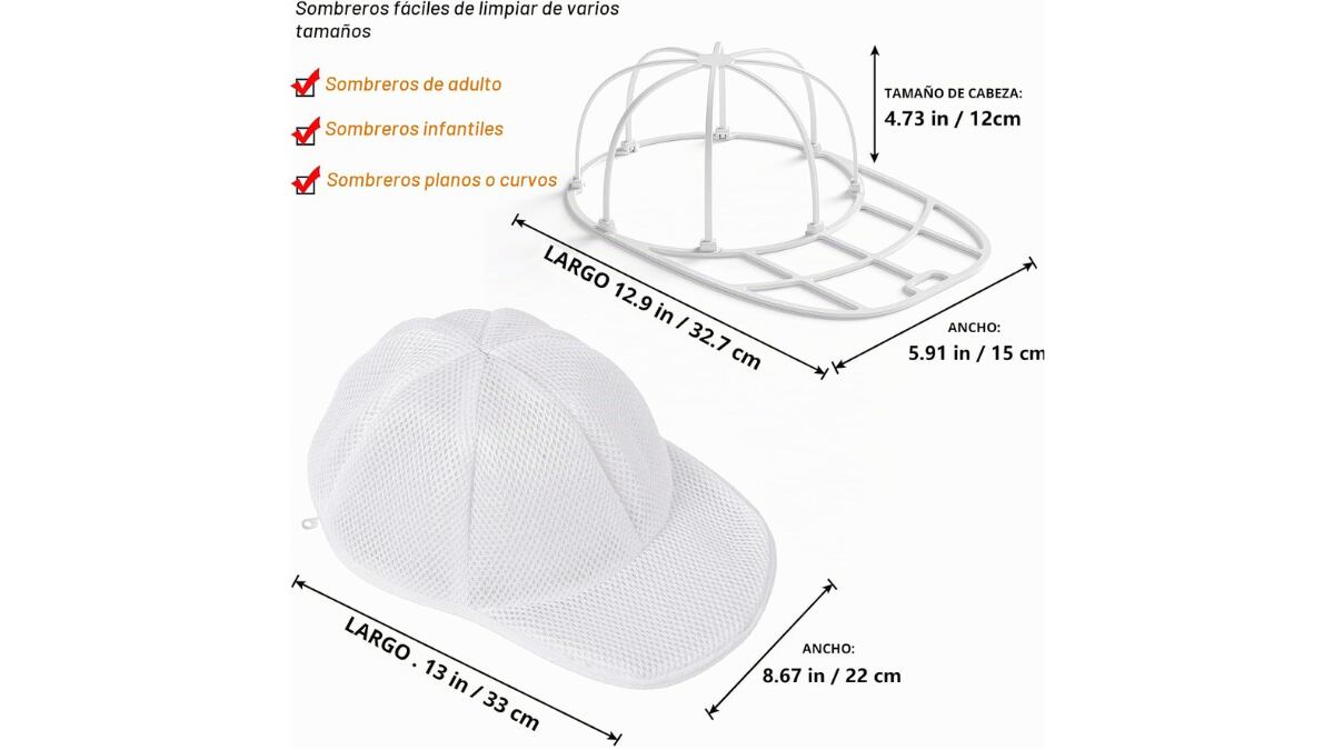 Gracias a su diseño podrás llevarlo en la maleta sin riesgo de que las gorras se aplasten.