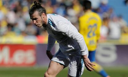 Bale, tras anotar el primer gol. 