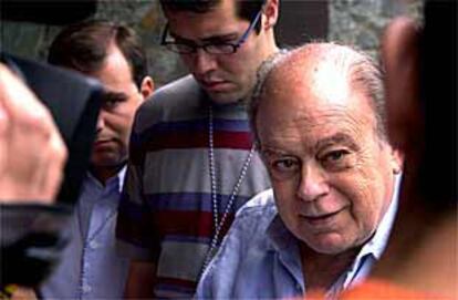 Pujol a su llegada a la escuela de verano de la JNC.