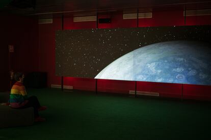 Imagen de la exposición 'Marte, el espejo rojo', en el CCCB de Barcelona.