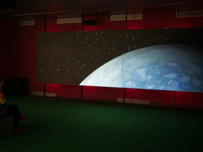 Imagen de la exposición 'Marte, el espejo rojo', en el CCCB de Barcelona.
