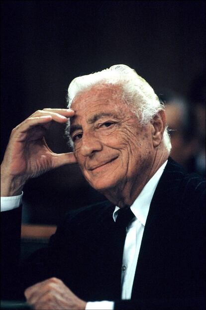 Gianni Agnelli en un acto en París el 15 de octubre de 1991.