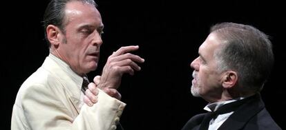 Daniel Freire y Miguel Ángel Solá, protagonistas de 'El veneno del teatro'.