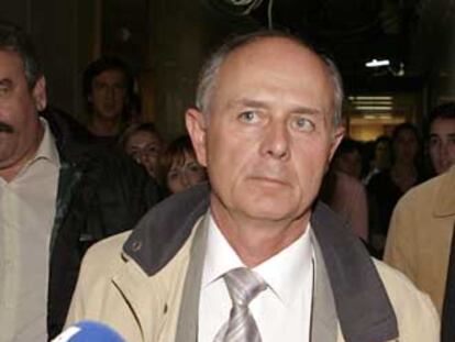 Francisco Ramírez, a su llegada hoy a los Juzgados de la Plaza de Castilla.