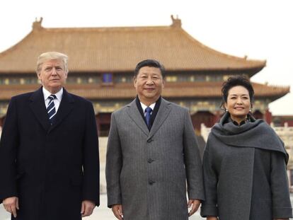 Melania, Trump, Xi e Peng Liyuan