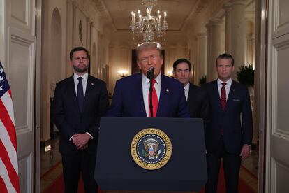 Donald Trump da un mensaje desde la Casa Blanca tras el ataque de Estados Unidos a las instalaciones nucleares de Irán.