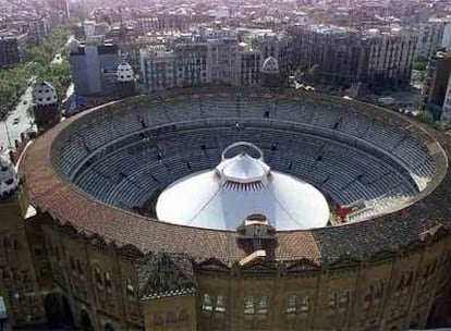 La plaza de toros Monumental de Barcelona.