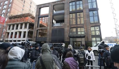 El edificio de Nueva York, en el que la diseñadora fue hallada muerta.