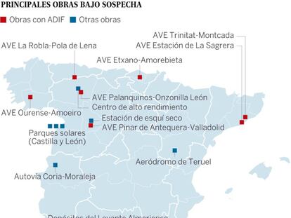 La red de sobornos en obras del AVE se extiende a toda España