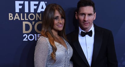 Antonella Roccuzzo y Leo Messi, el pasado enero.