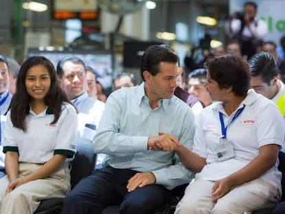 Enrique Pe&ntilde;a Nieto en un acto el viernes pasado.