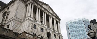 Fachada del Banco de Inglaterra en Londres (Reino Unido).