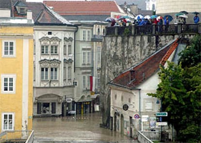 Inundaciones en la ciudad austriaca de Steyr.