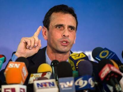 Capriles, na quarta-feira em Caracas.