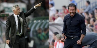 Ancelotti y Simeone, esta temporada.
