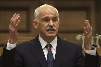 El primer ministro de Grecia, Yorgos Papandr&eacute;u.