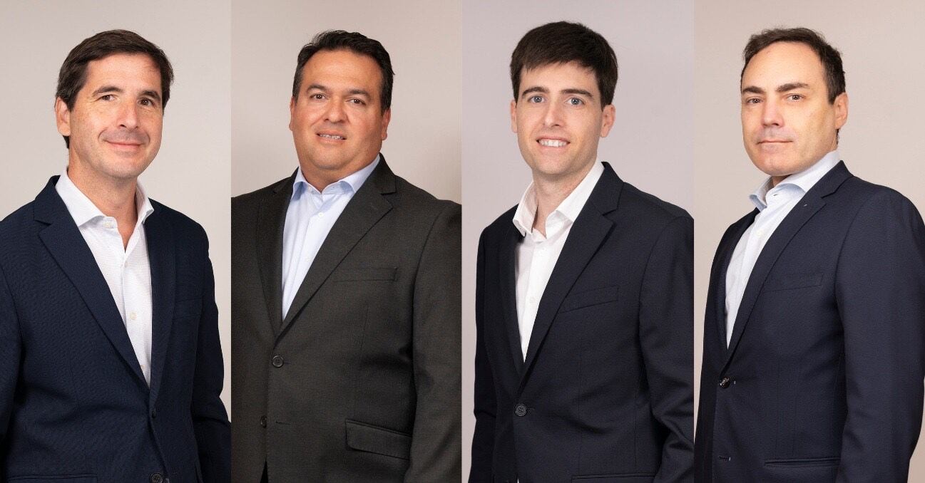Los nuevos socios de Grant Thornton Ignacio Ripol (Legal), Jesús David Roa (Auditoría), Óscar Castelló (Auditoría) y Felipe Cuadra (Auditoría). IMAGEN CEDIDA POR LA COMPAÑÍA.