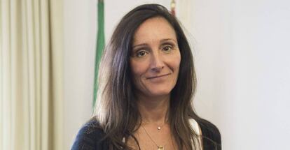 La juez María Núñez, en su despacho de Sevilla.