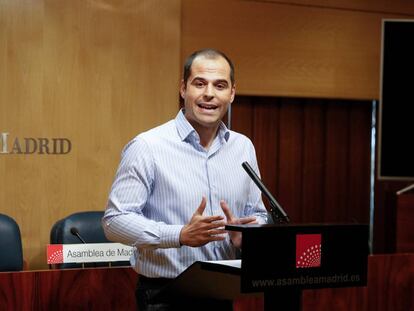 Ignacio Aguado durante una rueda de prensa este miércoles.