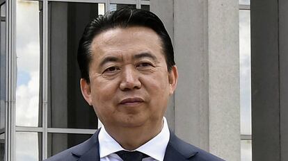 El expresidente de Interpol, Meng Hongwei, en una imagen tomada en mayo de 2018 en Lyon (Francia).