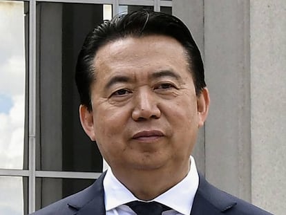 El expresidente de Interpol, Meng Hongwei, en una imagen tomada en mayo de 2018 en Lyon (Francia).