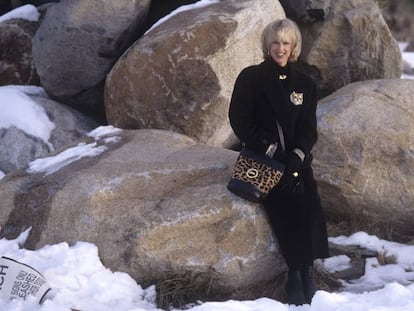 La princesa Marie-Christine de Bélgica en el lago Tahoe (Nevada, EE UU), en diciembre de 1994.